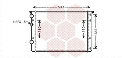 VAN WEZEL Radiators, Motora dzesēšanas sistēma 58002260